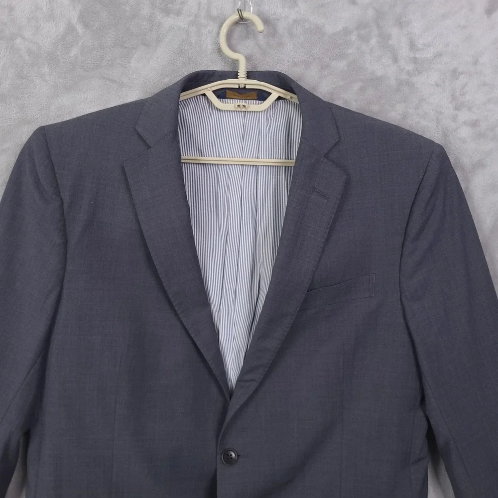 Brooks Brothers Blazer Mens 43R Gray Regent Fit Explorer Wool Blend Suit Jacket